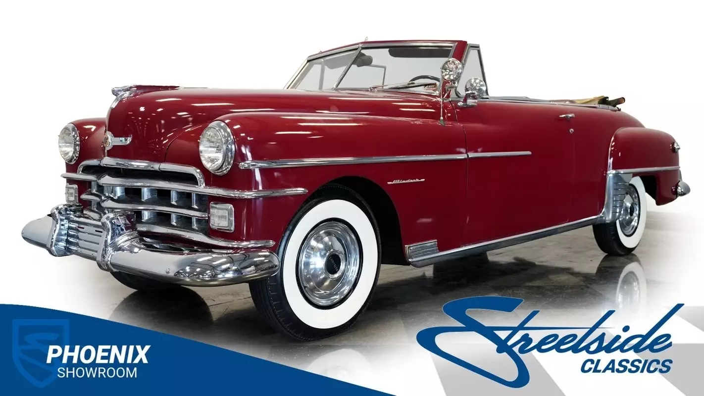 RARE VERT, 250 CI, PRESTOMATIC FLUID DRIVE TRANS, POWER TOP, VERY COMPLETE & COR 1950 Chrysler Windsor Highlander convertible