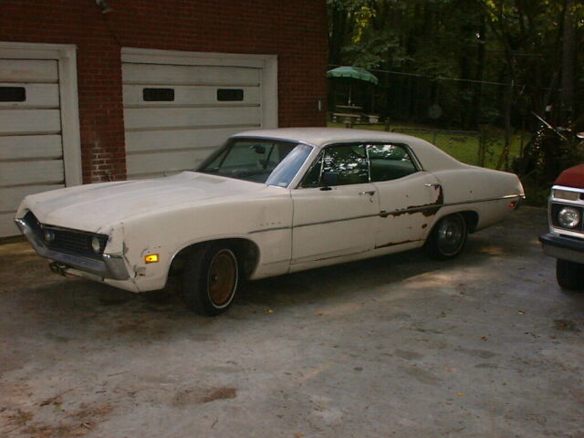 Rare Vintage 1970 Ford Torino White 4 Door Sedan 1970 Ford Torino