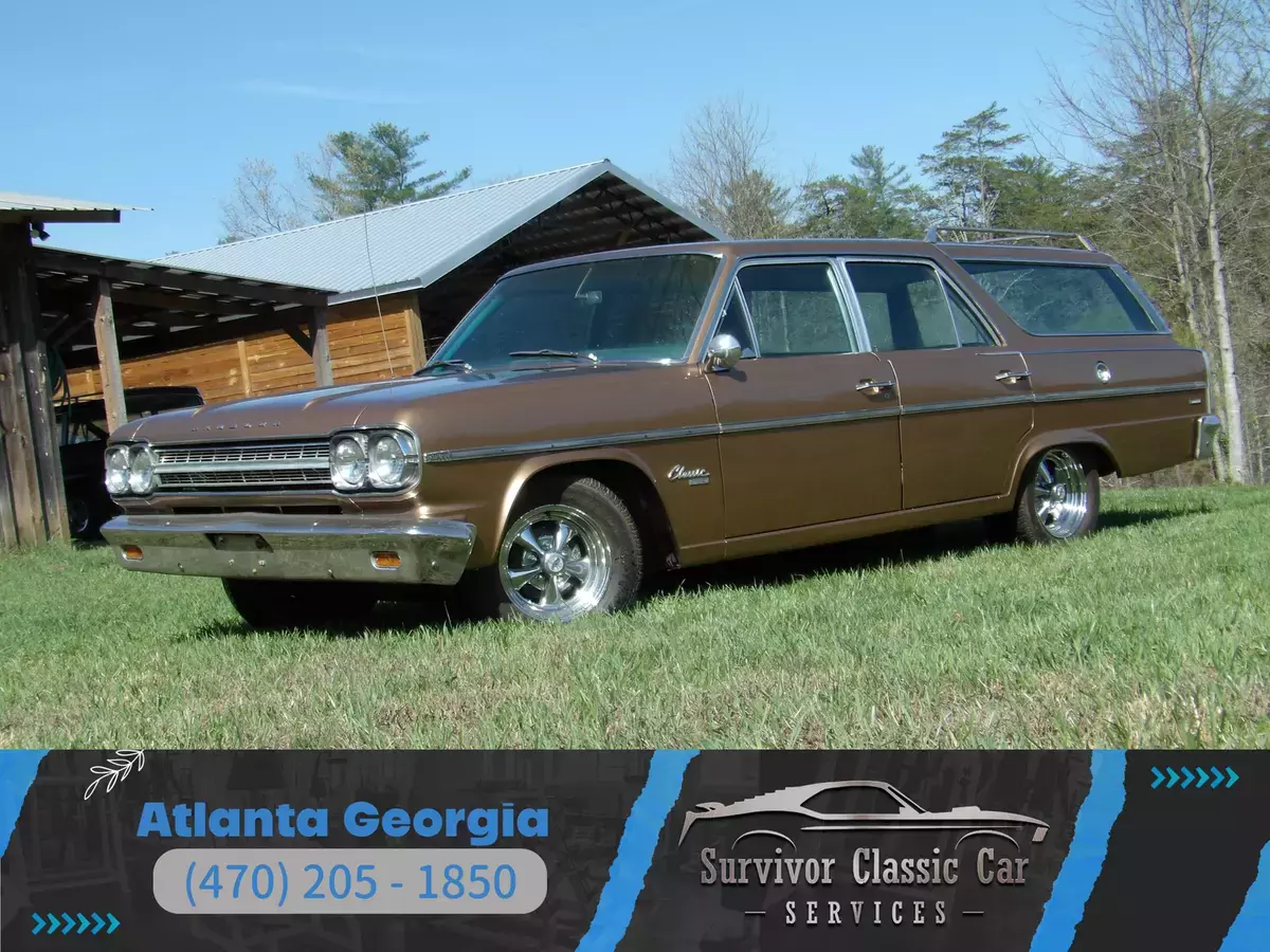 Rare Wagon, seat 6 comfortably! Cragar SS wheels, very solid and straight! Clean 1966 AMC Rambler Classic 770 Cross Country Wagon