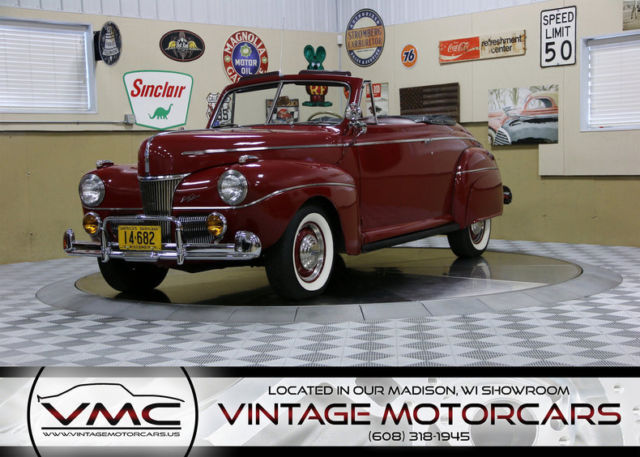 Rare - Well Maintained - Rust Free - Rebuilt, believed to be original, 221 V8 1941 Ford Super Deluxe Convertible