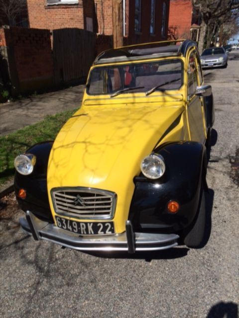 Rare Yellow/Black Citroen 2cv Charleston 1972 Citroën Grey cloth