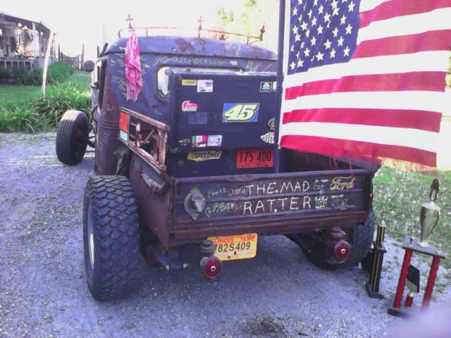 Rat Rod Willys "The Mad Ratter" 472 cubic inch Ford, C-6 trans, 31 spline 9" 1952 Willys Rat Rod Pick Up