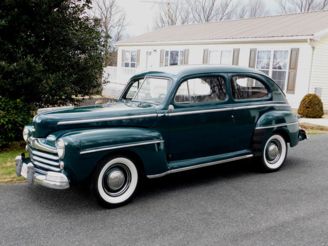 Re-Built Engine & 3-Speed Trans, Rust-Free Southern Car, V.G. Cond. (Video) 1948 Ford Deluxe 2-Door Sedan, 83,000 Mile Survivor