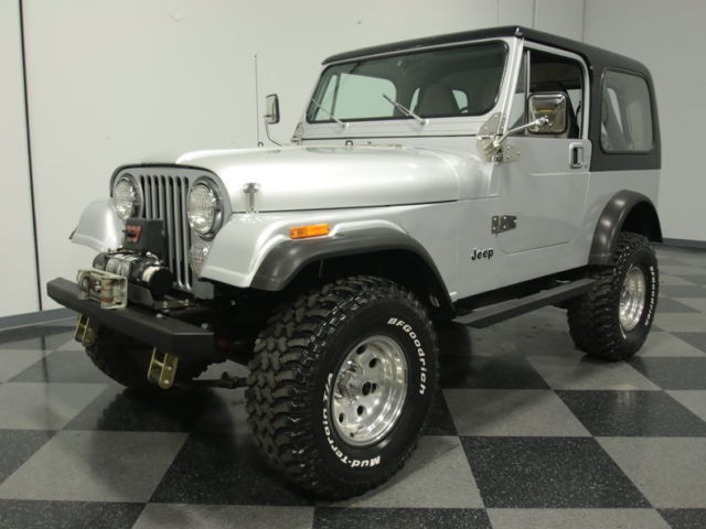 READY 4 ANYTHING CJ7, 4.2L I4, 4-SPEED, PWR FRNT DISC, PWR STEER, LIFTED ON 33" 1986 Jeep CJ