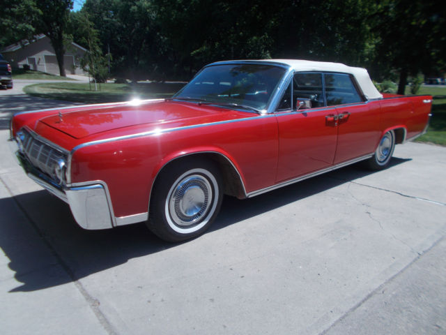 READY FOR THE 4TH OF JULY PARADE IN STYLE 1964 Lincoln Continental 1964 RED/WHITE CONTINENTAL CONVERTIBLE