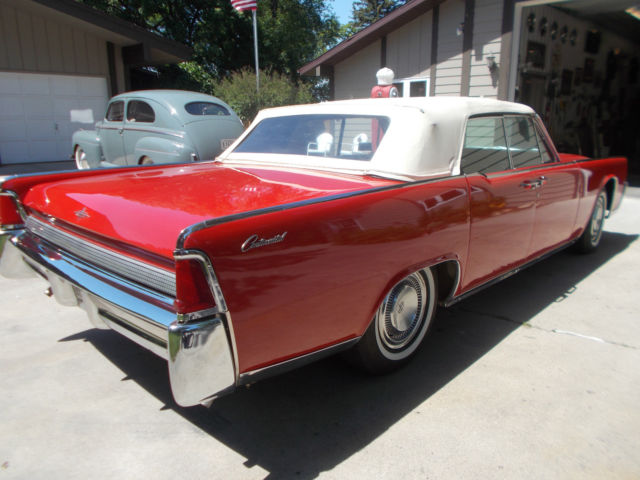 1964 Lincoln Continental 1964 RED/WHITE CONTINENTAL CONVERTIBLE - photo 4