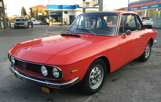 Ready to drive away, FULL matching number engine/gearbox/ exterior interior 1973 Lancia Fulvia 1,3 S Coupè 5 speed in Racing Red