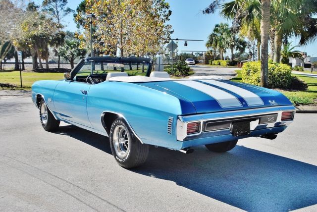 READY TO SHOW! EXTRAORDINARY NUMBERS MATCHING! WITH BUILD SHEET & FACTORY A/C 1970 Chevrolet Chevelle SS Convertible #s Matching 396 Fac A/C Build Sheet
