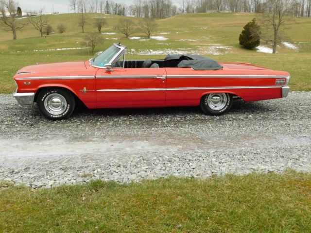 Real "G" code car-500 xl convertible-4 spd. 406 cu in /405 hp tri power/now 390 1963 Ford Galaxie 500 XL CONV "G"code