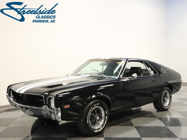 REAL AMX, CORRECT & STRONG 390 V8, SINISTER BLACK, COLD AC, PS & PB, RARE MUSCLE 1969 AMC AMX