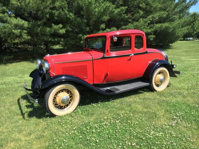 Real deal 1932 Ford 5 window coupe model 18 Flathead V8 excellent all steel car 1932 Ford Model 18 V-8