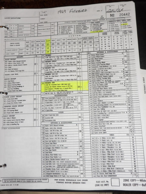 1969 Pontiac Firebird #'S MATCHING FIREBIRD 400 CONVERTIBLE - photo 11