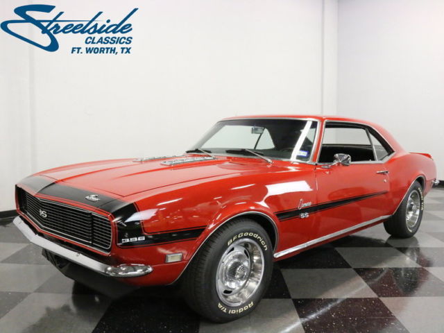 REAL DEAL & DOCUMENTED MATCHING #S L78 396/375HP RS/SS W/ 4 SPD, MATADOR RED! 1968 Chevrolet Camaro RS/SS 396 L78