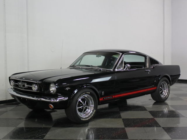 REAL DEAL GT FASTBACK, FULLY RESTORED, SINISTER BLACK, A CODE 289 CAR, SWEET! 1965 Ford Mustang GT