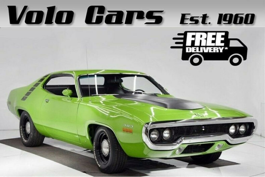 Real Green Go, air grabber RR! Rotisserie restored. 1971 Plymouth Road Runner