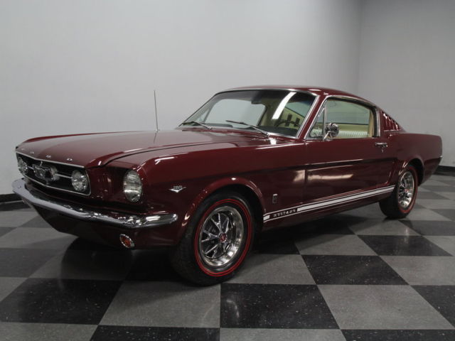 REAL GT, 63B LUXURY SPEC, 289 V8, 4 SPD, PONY INT, DISCS, RED OXIDE UNDER, NICE! 1965 Ford Mustang GT Fastback