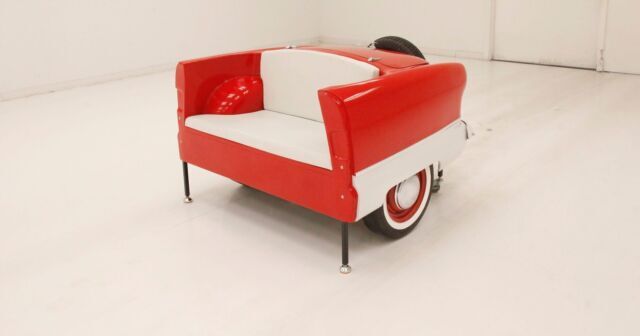 Real Nash Body/Trunk Cooler/Redline Red Paint/Marine Vinyl Seating/LED Lighting 1961 Nash Metropolitan Couch
