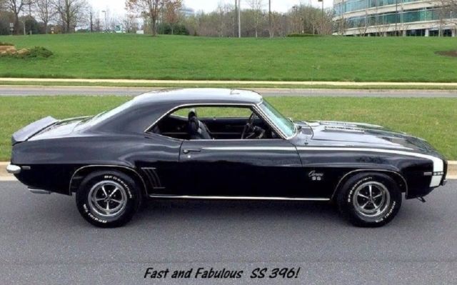 REAL SS 396 X22 - 4 SPEED - BLACK BEAUTY - WARRANTY - VIDEO! 1969 Chevrolet Camaro SS 396 X22