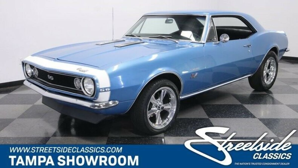 REAL SS PERIOD CORRECT 396 V8 4 SPEED 12 BOLT REAR ORIGINAL MARINA BLUE WOW 1967 Chevrolet Camaro SS 396