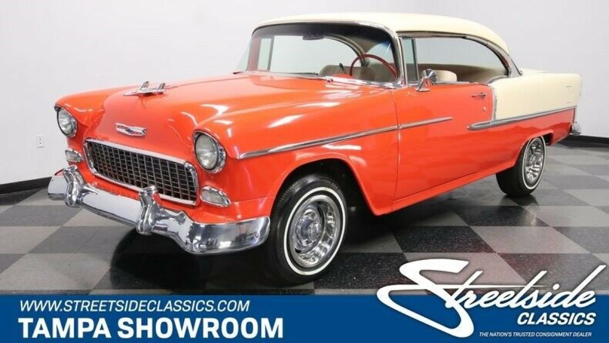 REAL VC V8 BEL AIR ERA CORRECT 265 V8 AUTOMATIC POWER BRAKES CUSTOM INTERIOR 1955 Chevrolet Bel Air/150/210 Hard Top