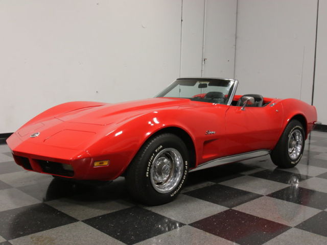 REAR CHROME BUMPER 'VETTE, STRONG 350 V8, 4-SPEED, FACTORY A/C, GREAT RUNNER!! 1973 Chevrolet Corvette