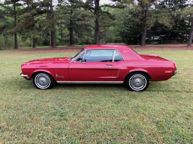 Rebuilt Engine with 13k miles, Super Clean, Runs Great, Glasspack Muffler 1968 Ford Mustang 6 Cylinder, 3 Speed on the Floor, No Rust