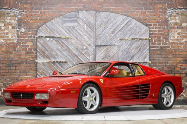 Recent 30k Major Service Performed Clutch Replaced Excellent Driving Car! 1992 Ferrari Testarossa 512TR Rosso Corsa Red Tan Leather