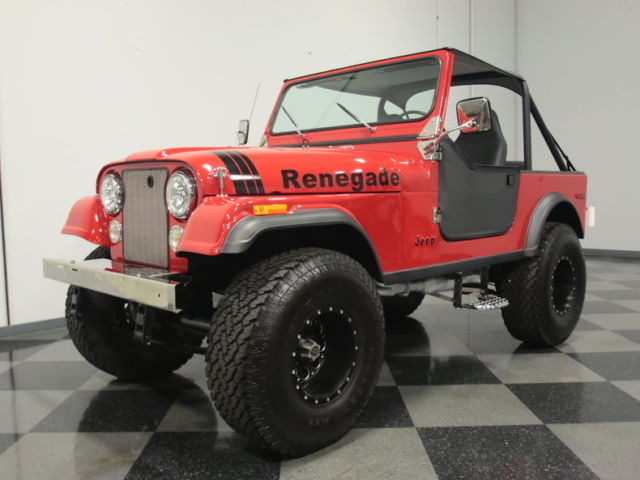 RECENTLY RESTORED CJ7 4X4, 304 V8, MANUAL, DUALS, PWR BRAKES/STEERING, CLEAN!! 1976 Jeep CJ CJ7 Renegade