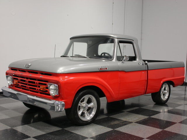 RECENTLY RESTORED F-100, CUSTOM PAINT & NEW INTERIOR, 351 V8, AUTO, DUALS, A/C! 1964 Ford F-100