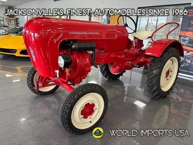 RED 1959 PORSCHE TRACTOR JUNIOR 108 TRACTOR - (COLLECTOR SERIES) 1959 PORSCHE TRACTOR JUNIOR 108 TRACTOR - (COLLECTOR SERIES)