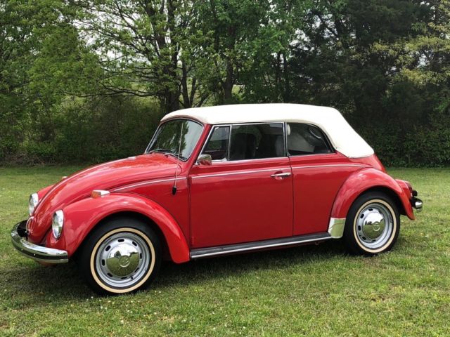 RED 1969 Volkswagen convertible---show car quality 1969 Volkswagen Beetle - Classic