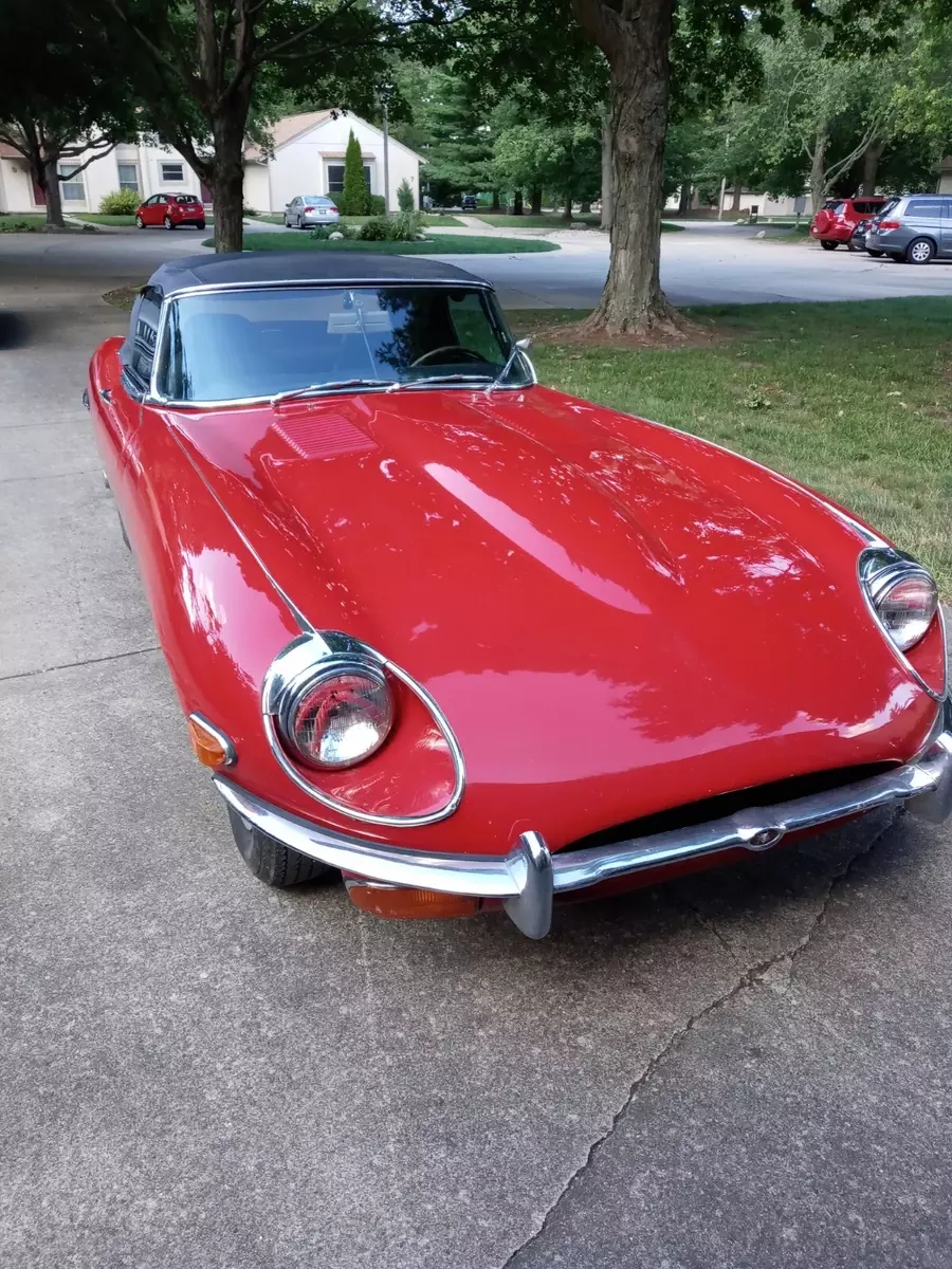 Red 1970 Jaguar E-Type Series II Roadster 1970 Jaguar E-Type