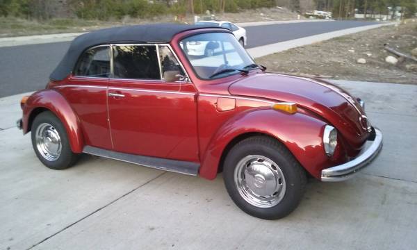 RED 1973 SUPERBEETLE convertible NICE! Super Beetle 1973 Volkswagen Beetle - Classic