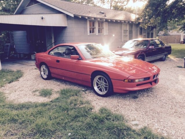 Red 1992 BMW E31 850i V12 6 speed manual 1992 BMW 8-Series