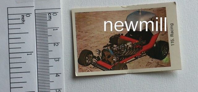 Red Baron vintage collector trading card 1975 Sweden hot rod 1975 Ford Model T
