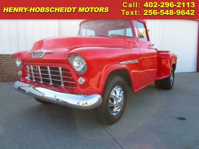 RED Chevrolet 1 Ton Truck with 35,977 Miles available now! 1955 Chevrolet 1 Ton Chassis-Cab --
