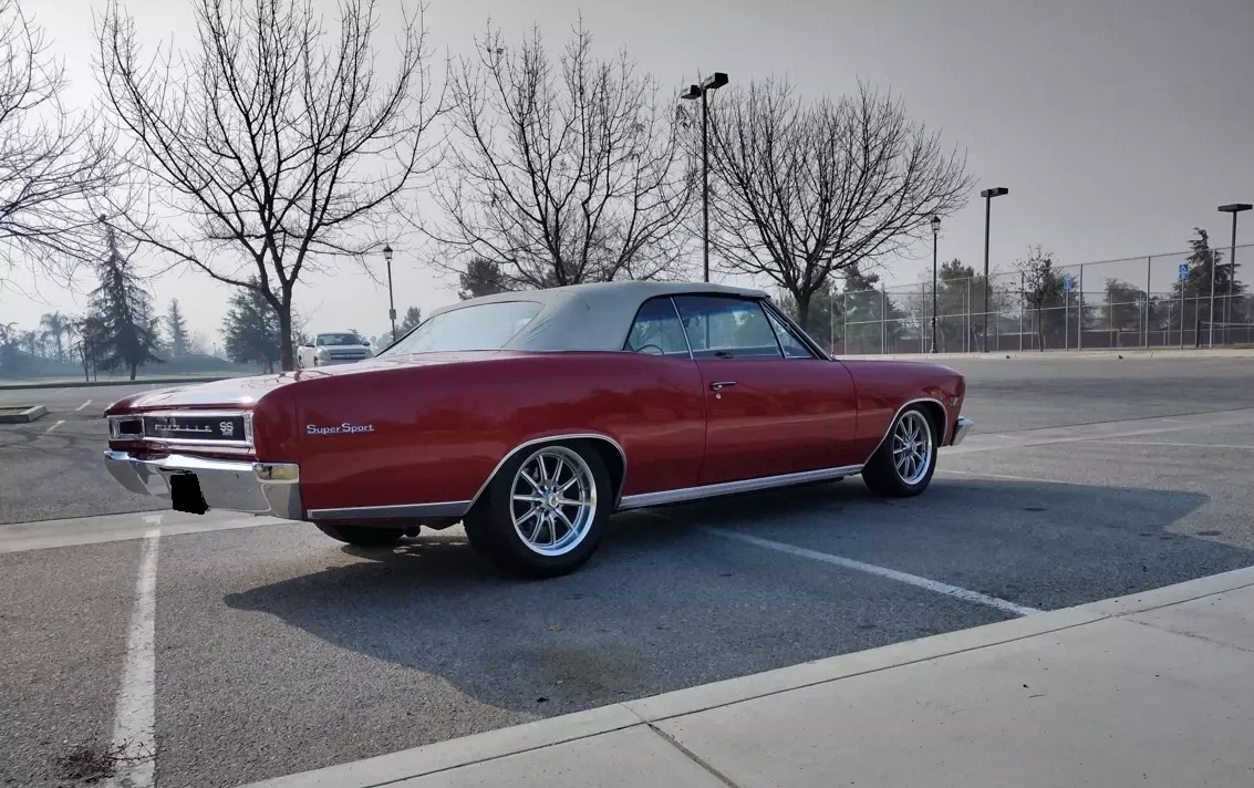 Red Chevrolet Chevelle SS 396 1966 Chevrolet Chevelle