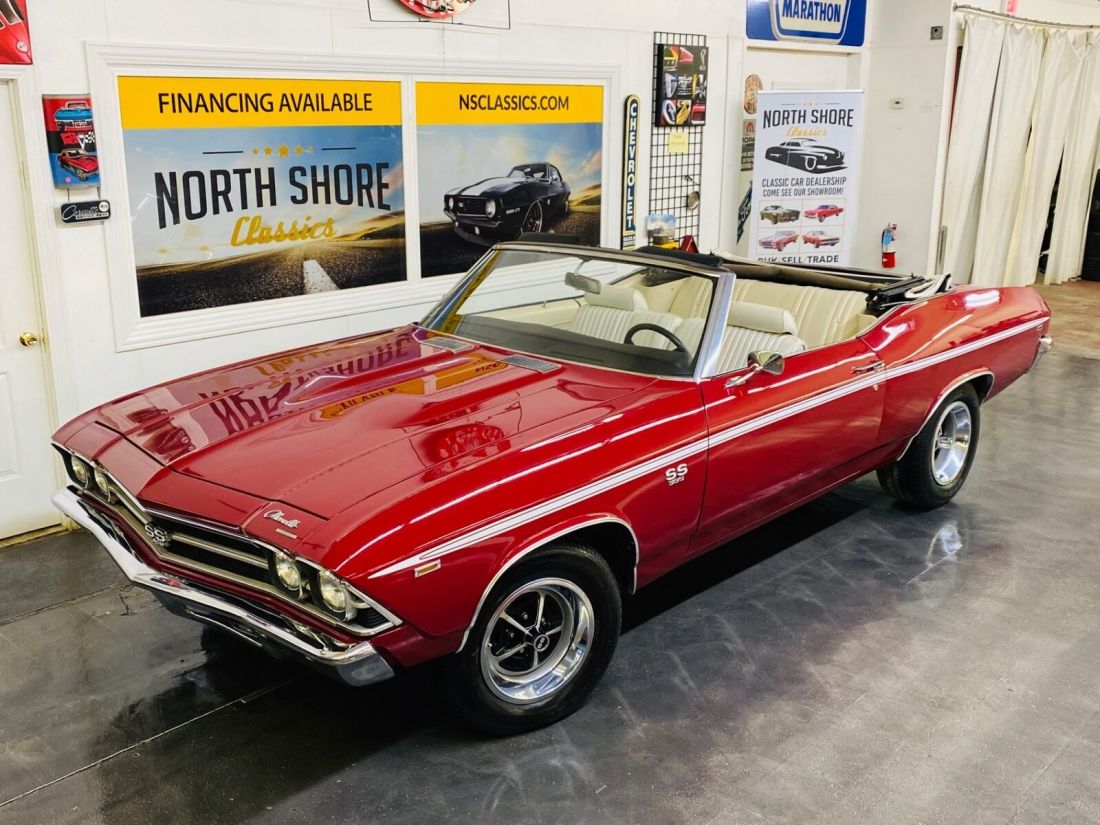 Red Chevrolet Chevelle with 89,783 Miles available now! 1969 Chevrolet Chevelle - SUPER SPORT CONVERTIBLE - BUILT IN CANADA - 4 SP