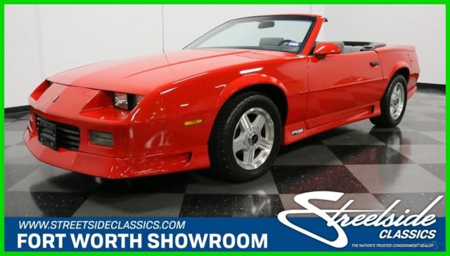 RED CONVERTIBLE OVERDRIVE AUTO AIR ORIGINAL V8 CRUISE CHEVY 1991 RS Used RWD 1991 Chevrolet Camaro RS
