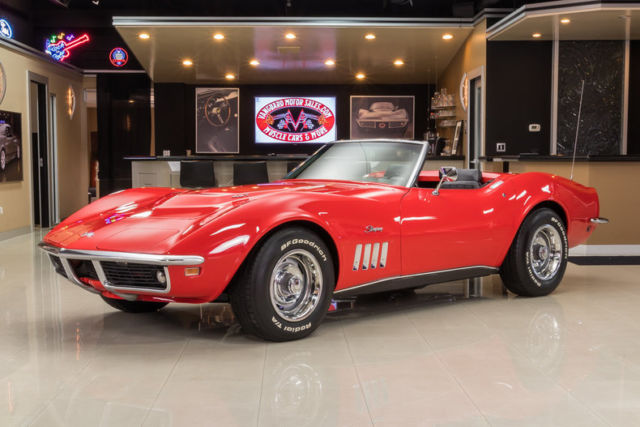 Red Corvette! GM 427ci Big Block V8, Muncie 4-Speed Manual, 4-Wheel Disc, Posi 1969 Chevrolet Corvette