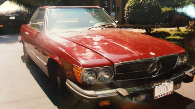 RED COVERTIBLE 1985 1985 Mercedes-Benz SL-Class