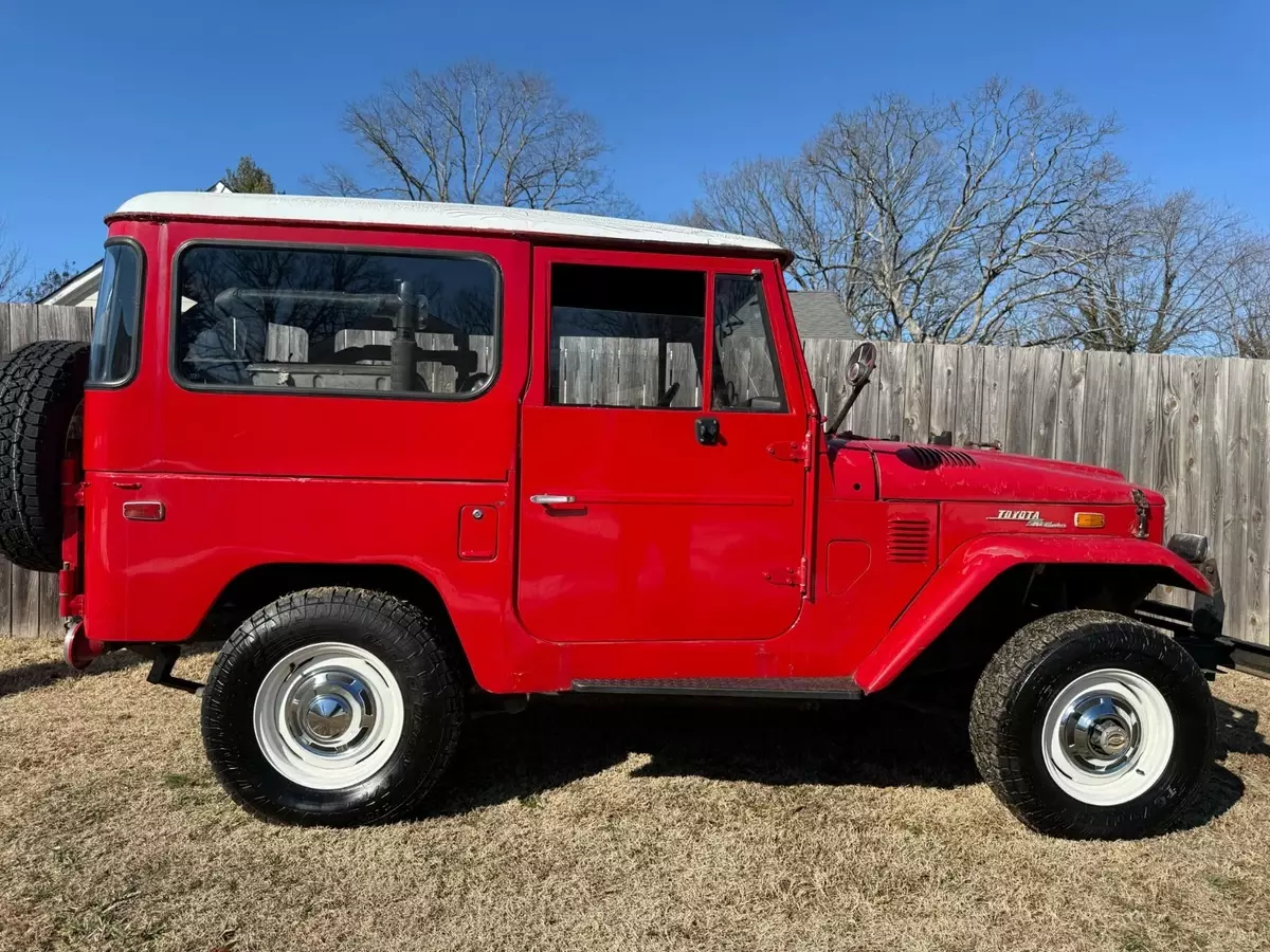 Red FJ40 - 4x4 Ride - 3-Speed - No Rust - Running - Estate Sale 1973 Toyota Land Cruiser