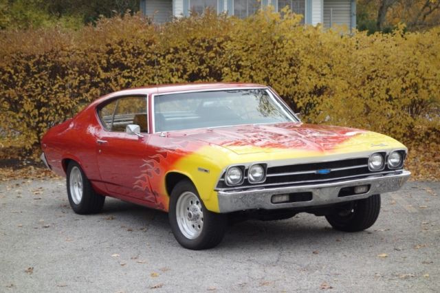 Red/ Flames Chevrolet Chevelle with 94,836 Miles available now! 1969 Chevrolet Chevelle - GREAT DRIVING MUSCLE CAR- SEE VIDEO