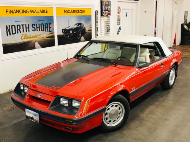 Red Ford Mustang with 55,687 Miles available now! 1986 Ford Mustang - GT CONVERTIBLE - LOW MILES - SEE VIDEO