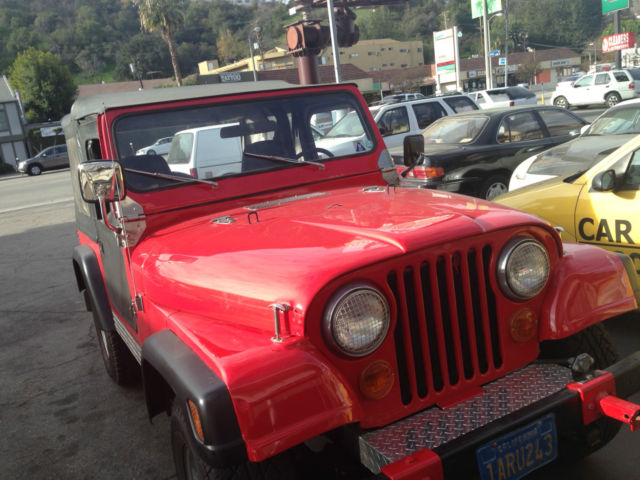Red Jeep CJ7 - Runs Beautifully - Still Has Blue CA Plates! 1980 Jeep CJ Standard