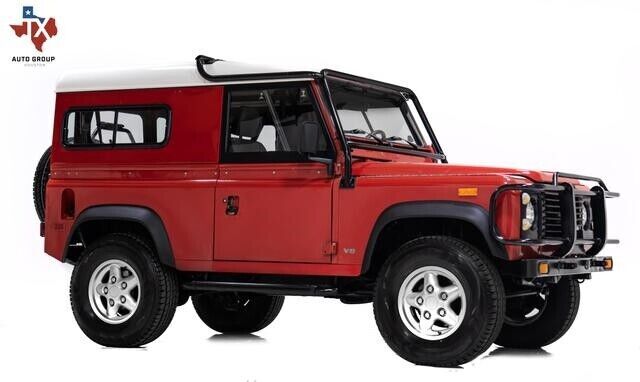 RED Land Rover Defender 90 with 119,746 Miles available now! 1994 Land Rover Defender Sport Utility 2D