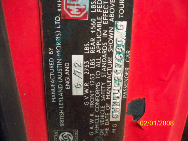 1971 MG MGB - photo 4