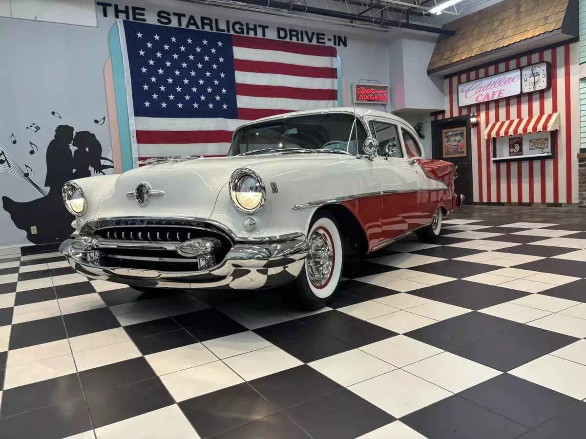 Red Oldsmobile 88 with 0 Miles available now! 1955 Oldsmobile Eighty-Eight