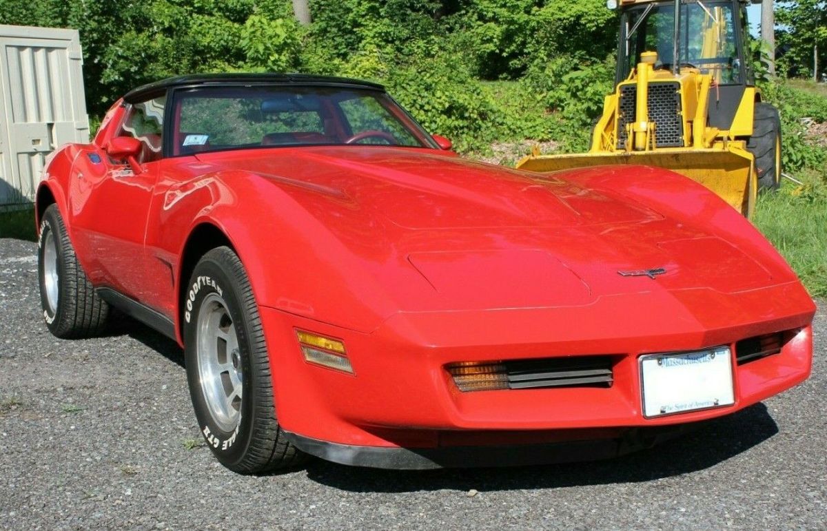 Red on Red V8 4 Speed Automatic w/ T-Top L84 V8 Motor 1980 Chevrolet Corvette