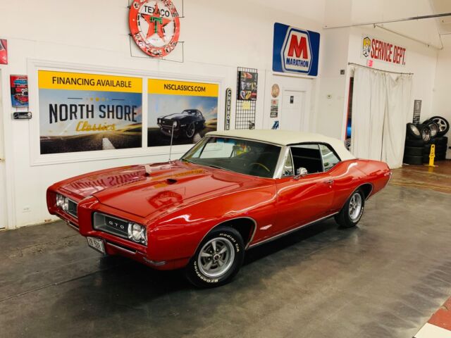 Red Pontiac GTO with 79,179 Miles available now! 1968 Pontiac GTO - 242 VIN - POWER CONVERTIBLE TOP - 428 ENGINE